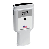 U.S. Remanufactured for HP 727 300ml (C1Q12A) Matte Black Ink Cartridge
