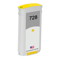 U.S. Remanufactured for HP 728 130ml (F9J65A) Yellow Ink Cartridge