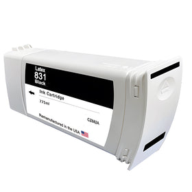 Remanufactured HP 831 black latex ink cartridge 775 ml CZ682A for the Latex 315