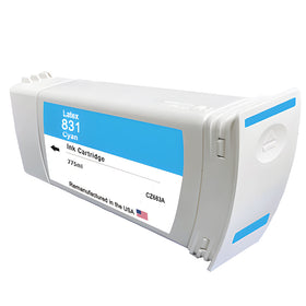 Remanufactured HP 831 cyan latex ink cartridge 775 ml CZ683A for the Latex 315