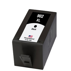 Remanufactured HP 902XL black ink cartridge T6M14AN with original HP chip for the HP OfficeJet 6954
