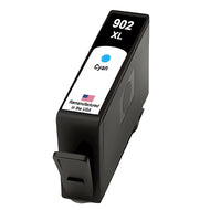 U.S. Remanufactured for HP 902XL (T6M02AN) Cyan Ink Cartridge OEM Chip