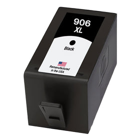 Remanufactured HP 906XL black ink cartridge T6M18AN with original HP chip for the OfficeJet Pro 6978