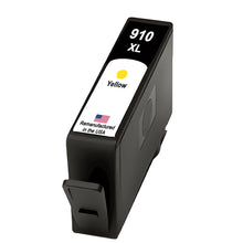 Load image into Gallery viewer, Remanufactured HP 910XL Black + Cyan/Magenta/Yellow 4-Pack (New Chip) - yellow cartridge