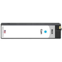 Load image into Gallery viewer, Remanufactured HP 982X PageWide Cartridges 4-Pack - cyan cartridge