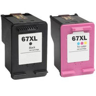HP 67XL Ink Cartridges – Black & Tri-Color 2-Pack Compatible | Castle Ink