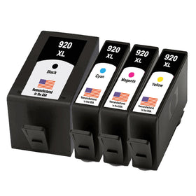Remanufactured HP 920XL black, cyan, magenta and yellow ink cartridge 4-pack for the HP OfficeJet 6500A