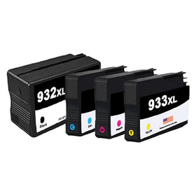Remanufactured HP 932XL and 933XL ink cartridge 4-pack for the OfficeJet 6700 Premium