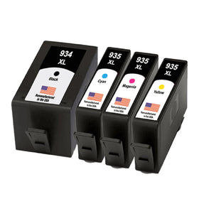 Remanufactured HP 934XL and 935XL ink cartridge 4-pack for the OfficeJet Pro 6830