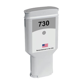 Remanufactured HP 730 gray ink cartridge 300 ml P2V72A for the DesignJet T1700