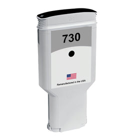 Remanufactured HP 730 matte black ink cartridge 300 ml P2V71A for the DesignJet T1700