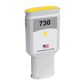 Remanufactured HP 730 yellow ink cartridge 300 ml P2V70A for the DesignJet T1700