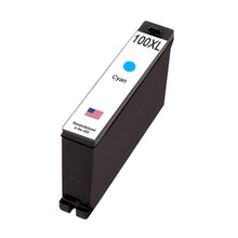 Load image into Gallery viewer, Compatible Lexmark 100XL Ink Cartridges 4-Pack - cyan cartridge