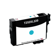 U.S. Remanufactured for Epson T252XL High Yield Cyan, T252XL220