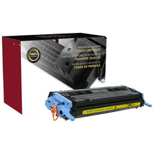 Load image into Gallery viewer, Toner cartridge for HP 124A Yellow (Q6002A), shown with retail box