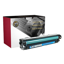 Load image into Gallery viewer, Toner cartridge for HP 651A Cyan (CE341A), shown with retail box