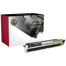 Load image into Gallery viewer, Toner cartridge for HP 130A Yellow (CF352A), shown with retail box