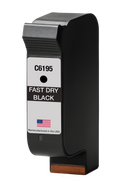 U.S. Remanufactured for HP C6195A Fast-Dry Black Ink Cartridge