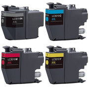 Remanufactured for Brother LC3019 Ink Cartridges (LC3019BK/LC3019C/LC3019M/LC3019Y) – BCMY Super High-Yield 4-Pack