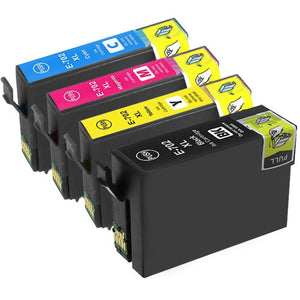 Epson T702XL High Yield Black/Cyan/Magenta/Yellow Ink Cartridge 4/Pack (T702XL-BCS)
