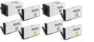 HP 902XL Ink Cartridges – BCMY High-Yield 8-Pack (T0A39AN) Compatible | Castle Ink