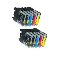 Brother LC61 Ink Cartridge Bundle (10 Cartridges)