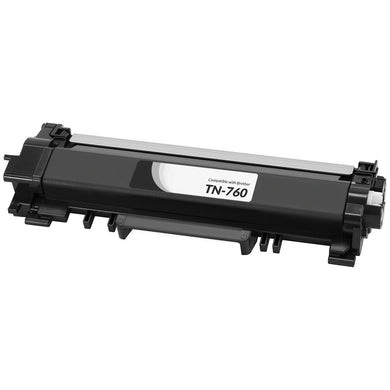 Brother TN760 Black Compatible Toner Cartridge High Yield