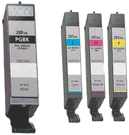 Canon PGi-280XXL, CLi-281XXL Set of 4 (Pigment Black, cyan, magenta and yellow)