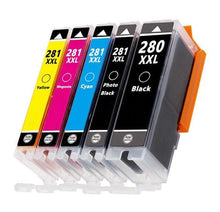Load image into Gallery viewer, Canon PGi-280XXL, CLi-281XXL Set of 5 (Pigment Black, black, cyan, magenta and yellow)