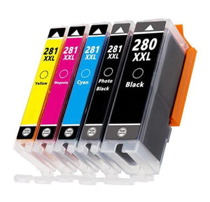 thumbnail image 2 of PGI-280XXL CLI-281XXL Ink Cartridge Lot For Canon Pixma TS9120, TR8520, TS8120, TS6120 – Black/Cyan/Magenta/Yellow 2 of 2
