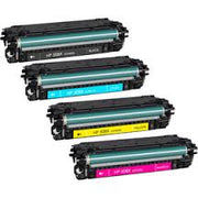 HP 508X Toner Cartridges (CF360X/CF361X/CF362X/CF363X) – BKCMY High-Yield 4-Pack Compatible