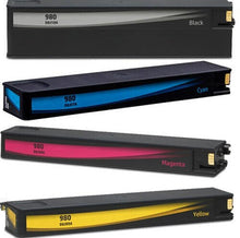 Load image into Gallery viewer, HP 980 Ink Cartridge Set - 1 each HP D8J10A, HP D8J07A, HP D8J08A, and HP D8J09A