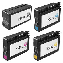 Load image into Gallery viewer, Set of 4 HP 952XL Compatible High Yield Ink Cartridges - 1 Black, Cyan, Magenta, Yellow